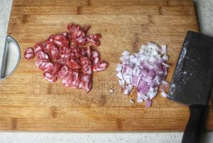南瓜腊肠焖饭的做法 步骤3