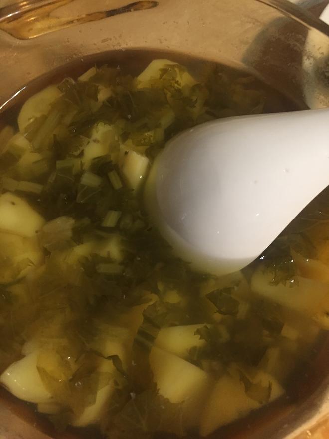 象山咸菜土豆汤的做法