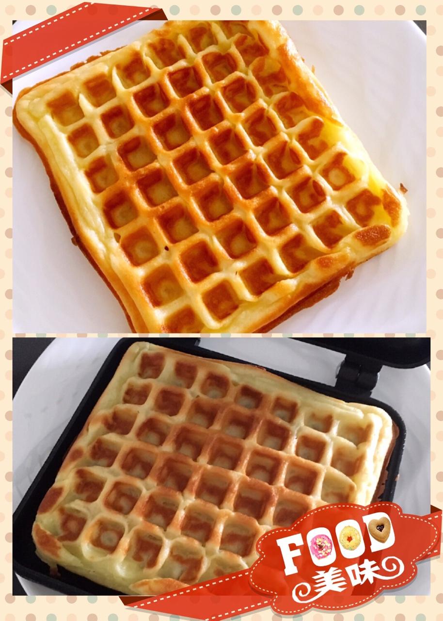 酸奶糯米华夫饼