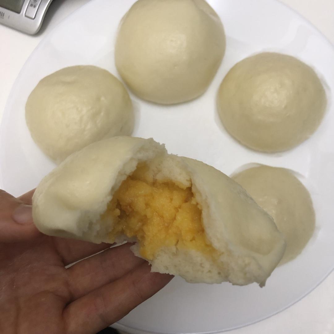 【流沙包】流心的包子，这样填馅一步到位！
