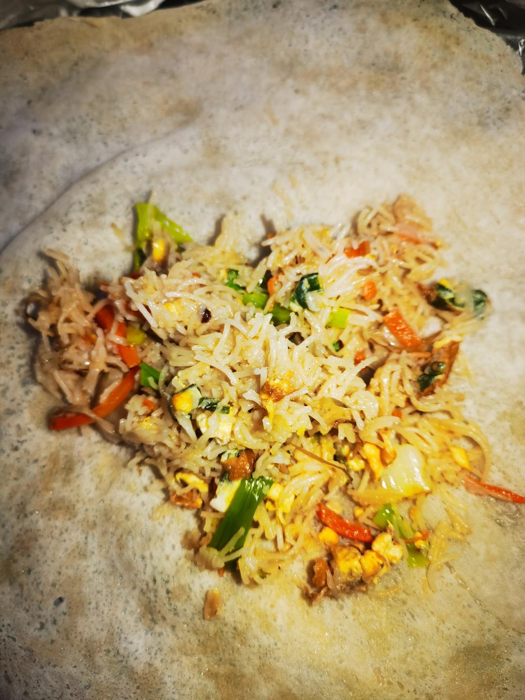 鸡蛋炒米粉，正确泡发干米粉，不碎、不坨、不粘锅、口感Q弹