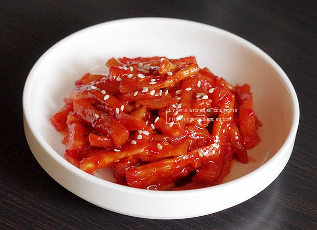韩式辣萝卜皮