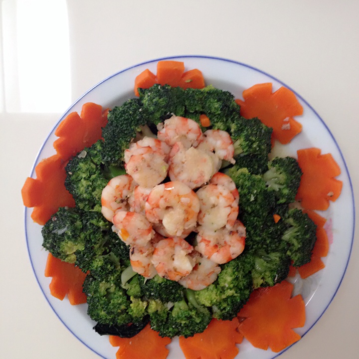 西兰花炒虾仁