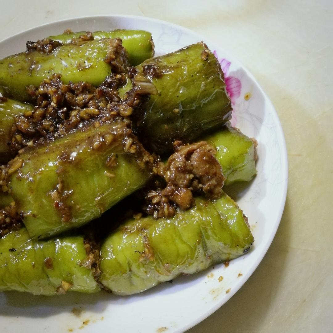 肉酿虎皮青椒