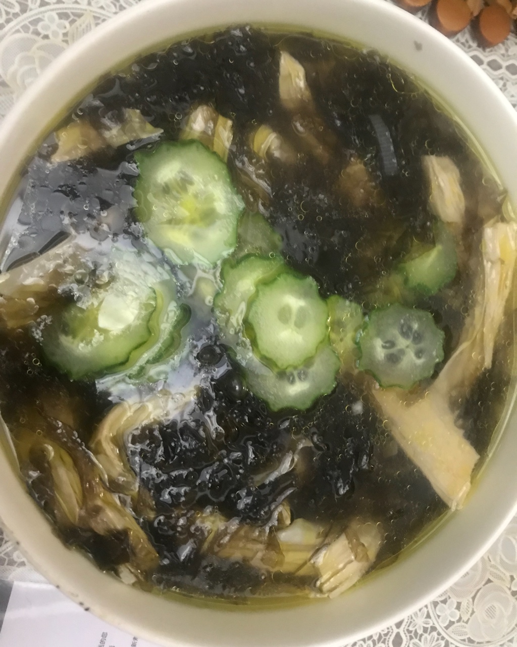 紫菜腐竹汤