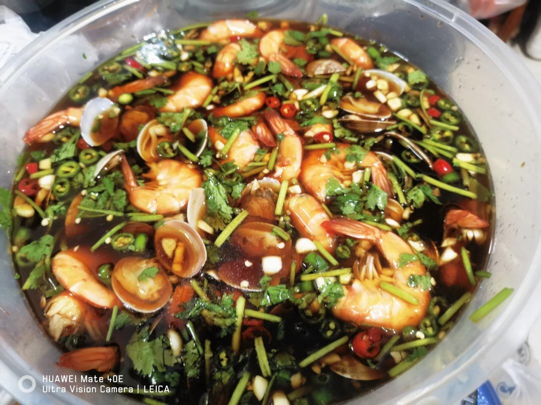 超简单的捞汁虾蛤