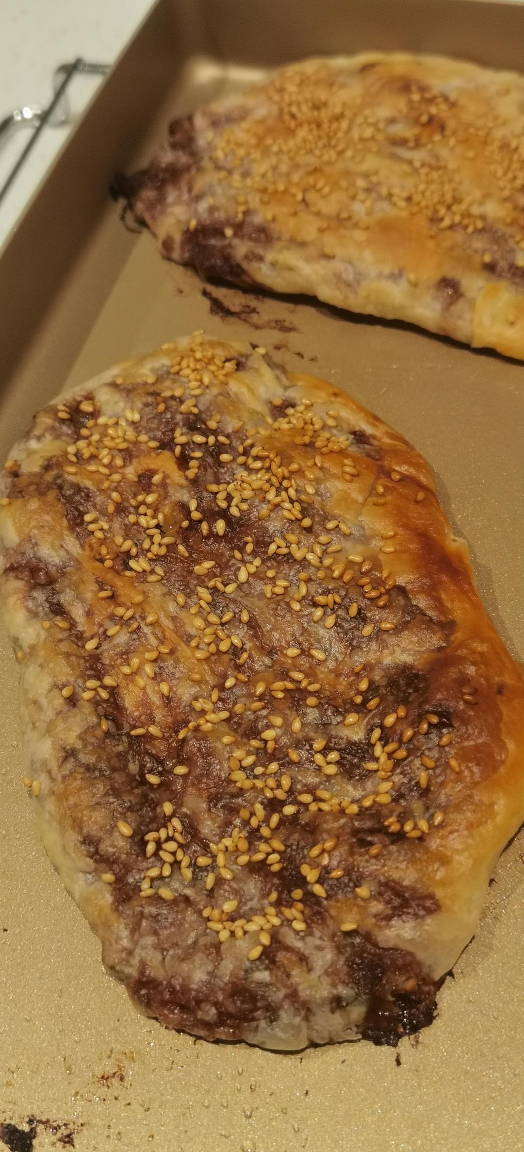 不用和面的快手锅盔，猪肉洋葱锅盔（手抓饼版），酥掉渣超好吃，凉了也不硬