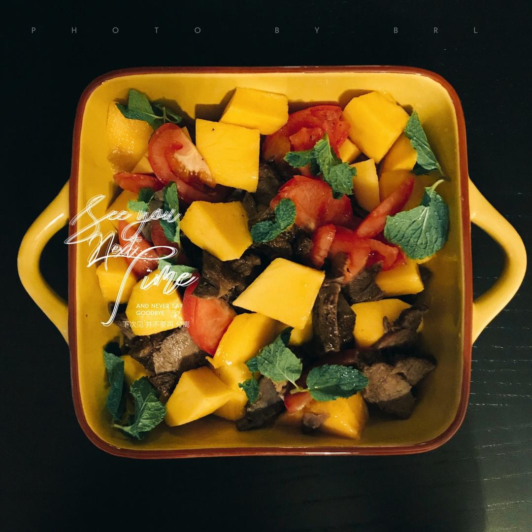 牛肉水果沙拉