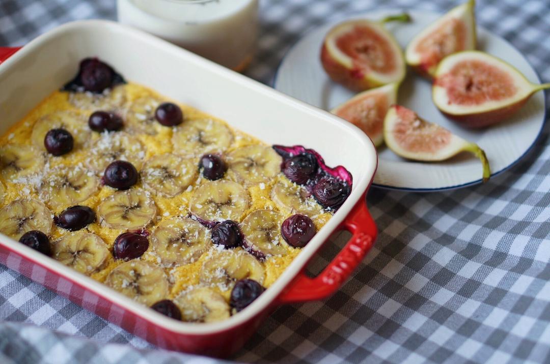 香蕉蓝莓烤燕麦