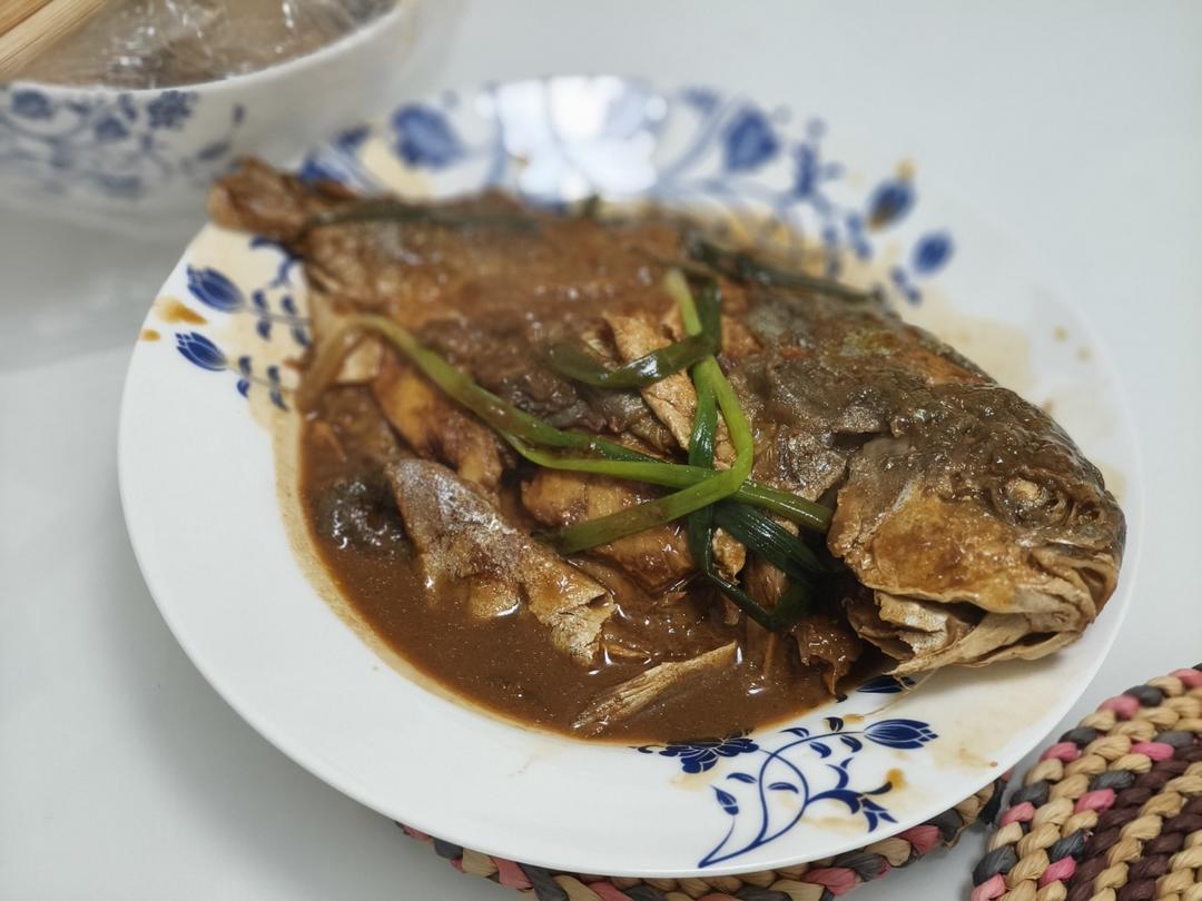 【家常菜】上海红烧鲳鱼