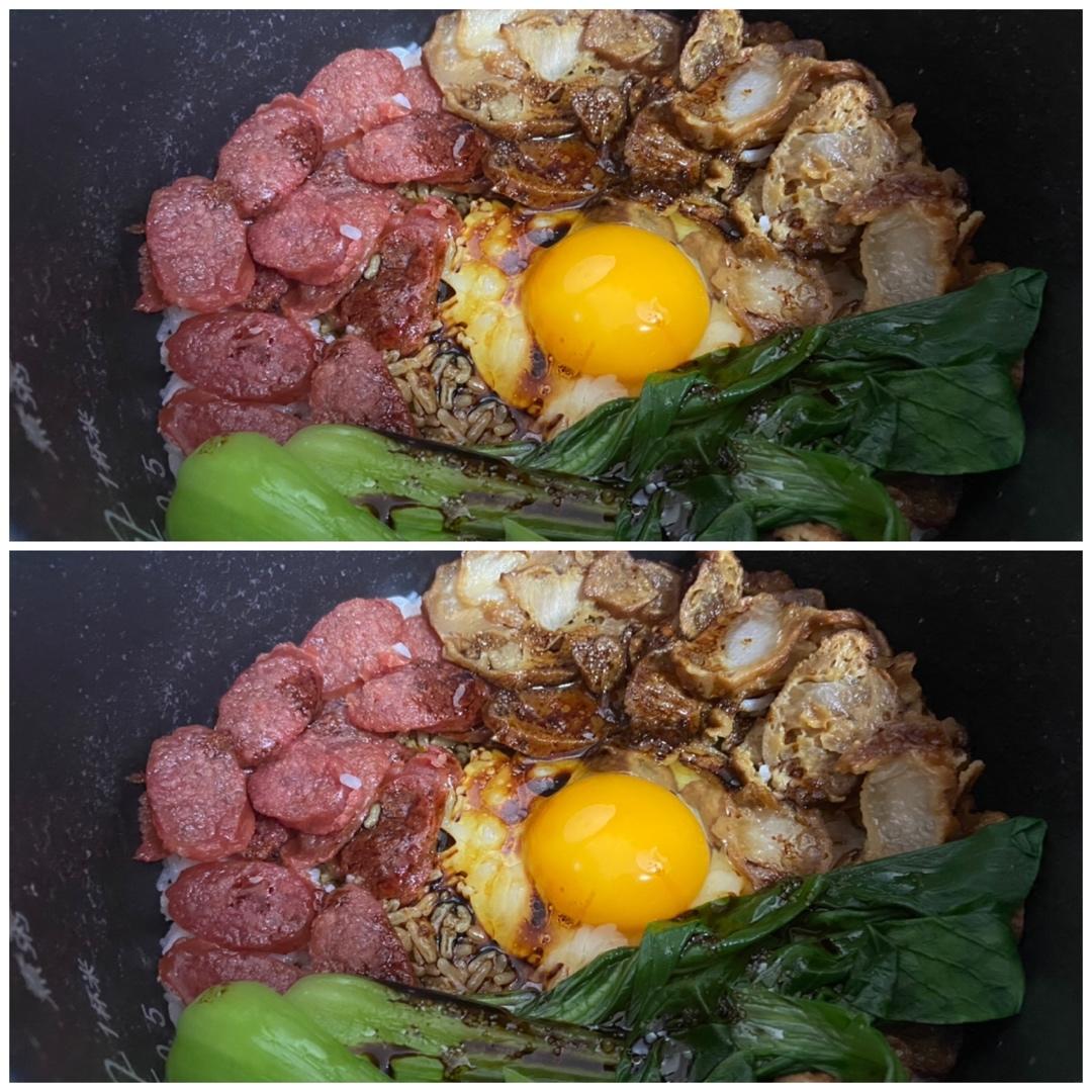 广式腊味煲仔饭（腊肠电饭锅版）