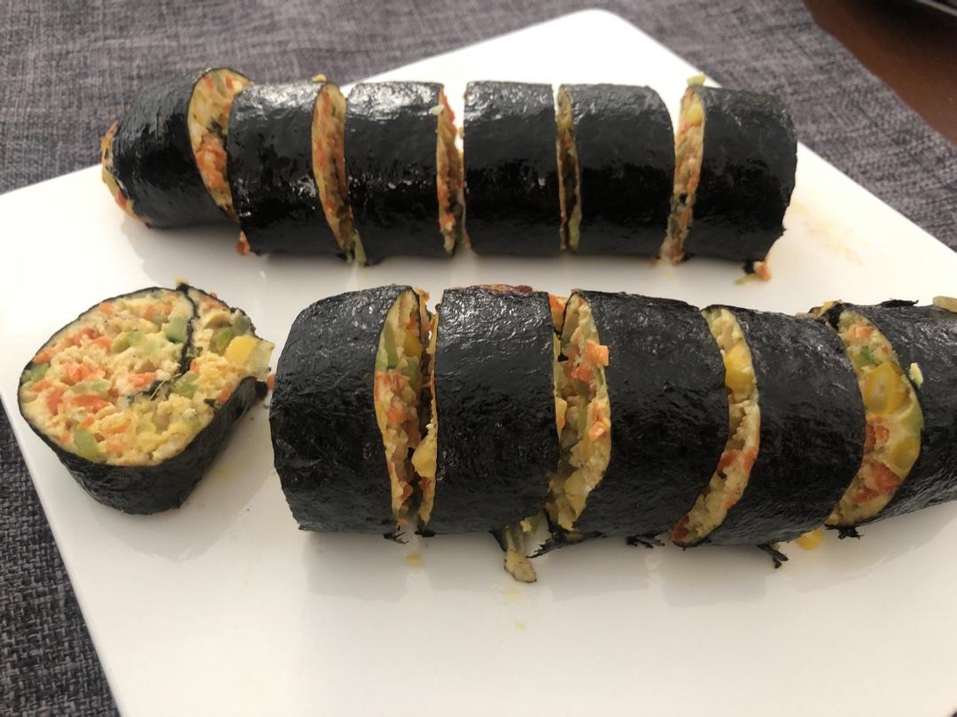 减脂鸡胸肉海苔卷