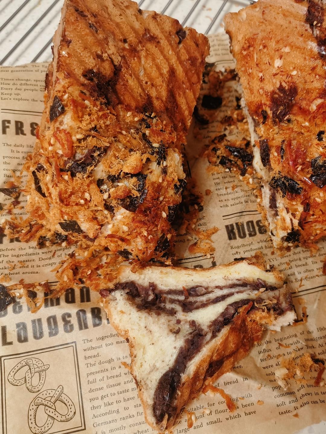 复制热销款肉松红豆吐司