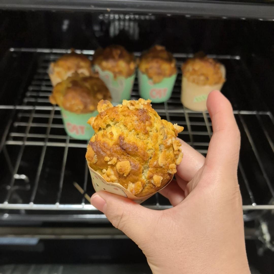 香蕉核桃蛋糕（低油少糖健康版）