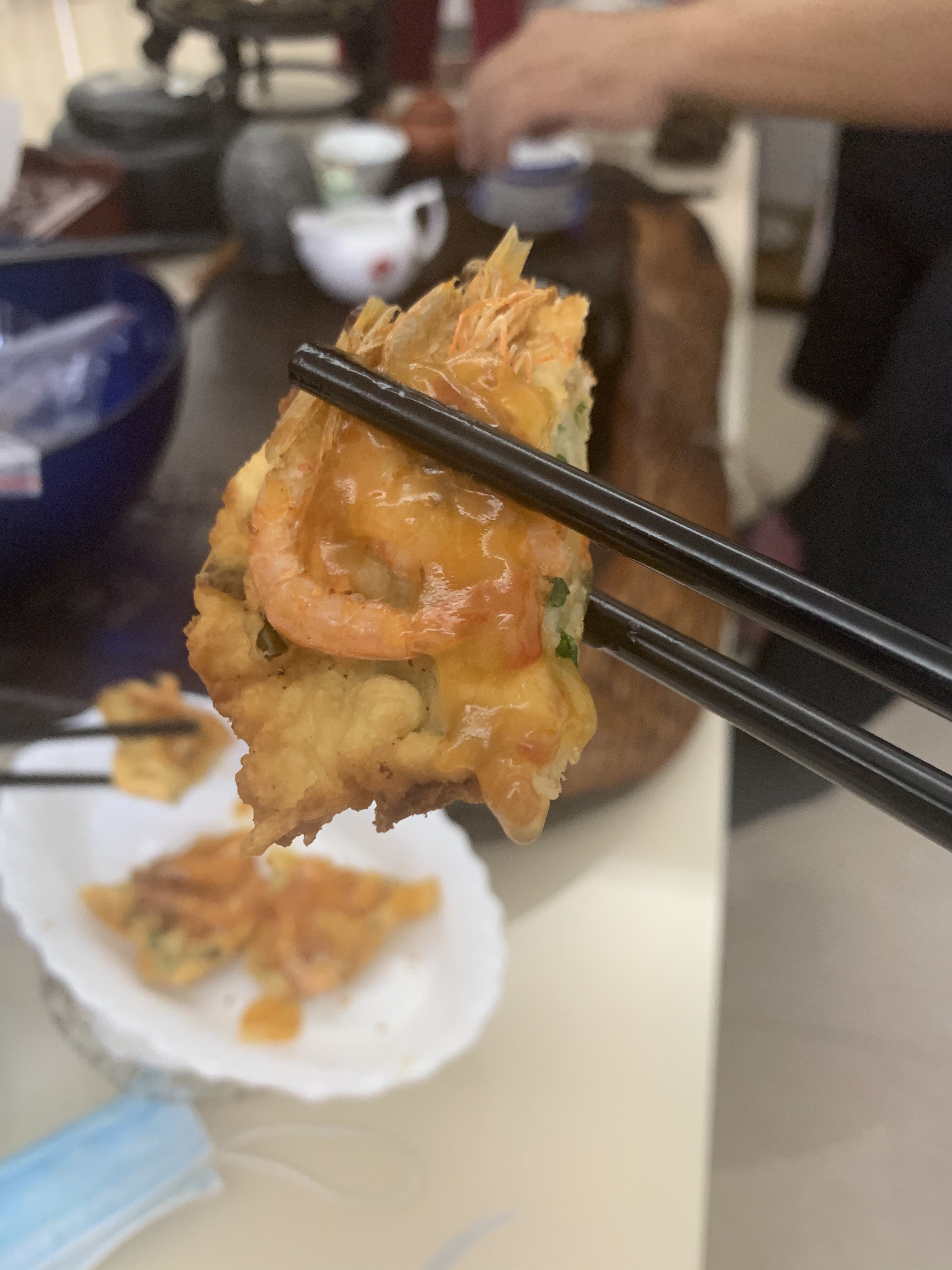 腰龟桥浮虾饼的做法 步骤6