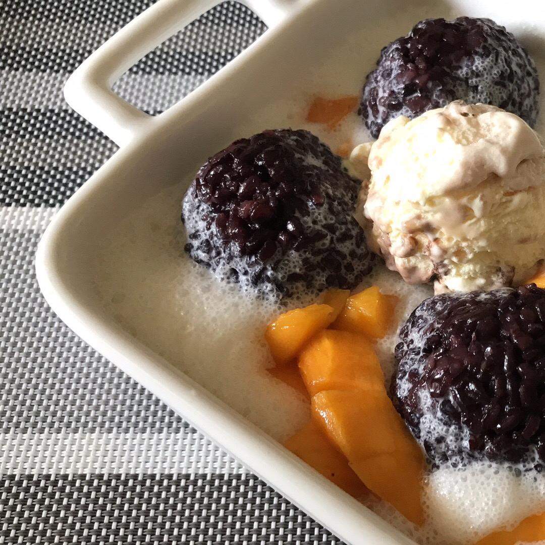 芒果白雪黑糯米甜甜