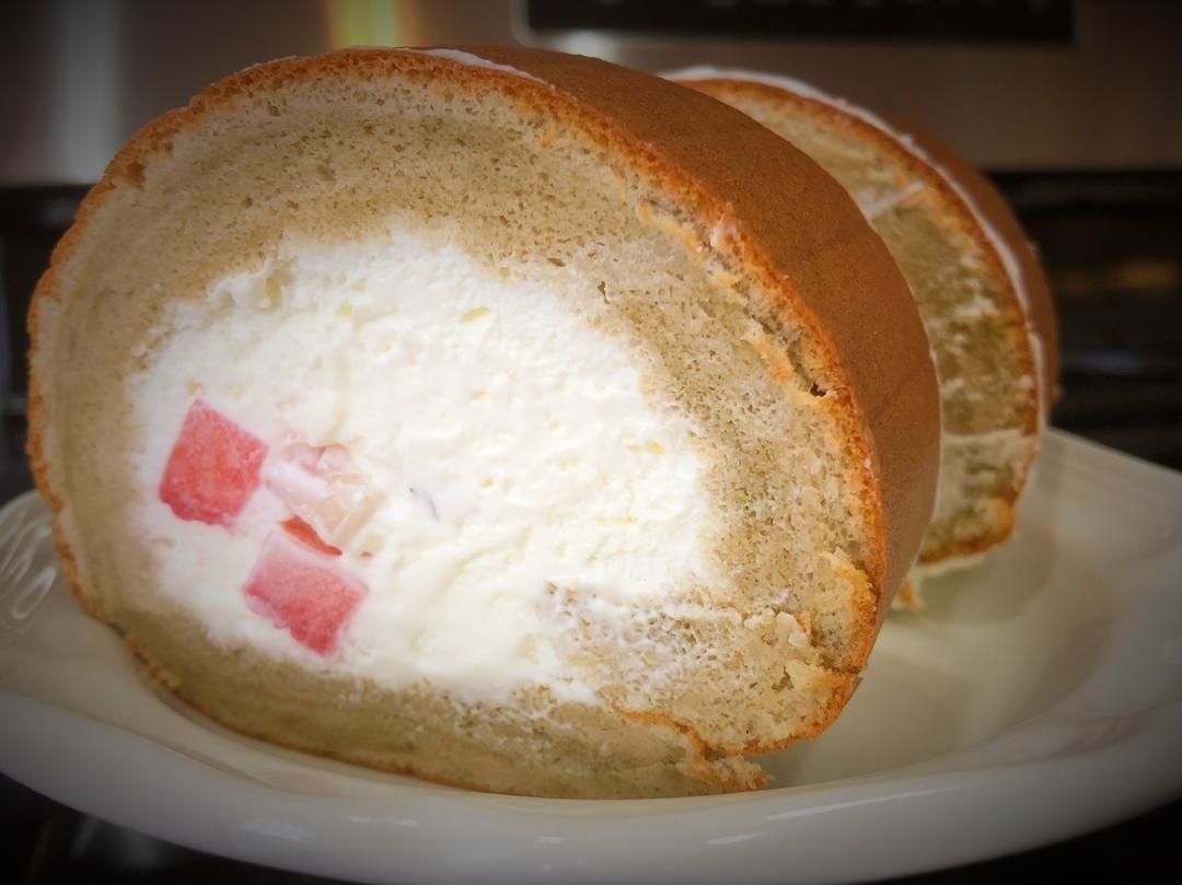 无油酸奶奶酪双享大理石蛋糕卷