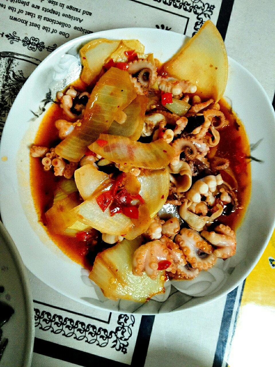 辣炒章鱼