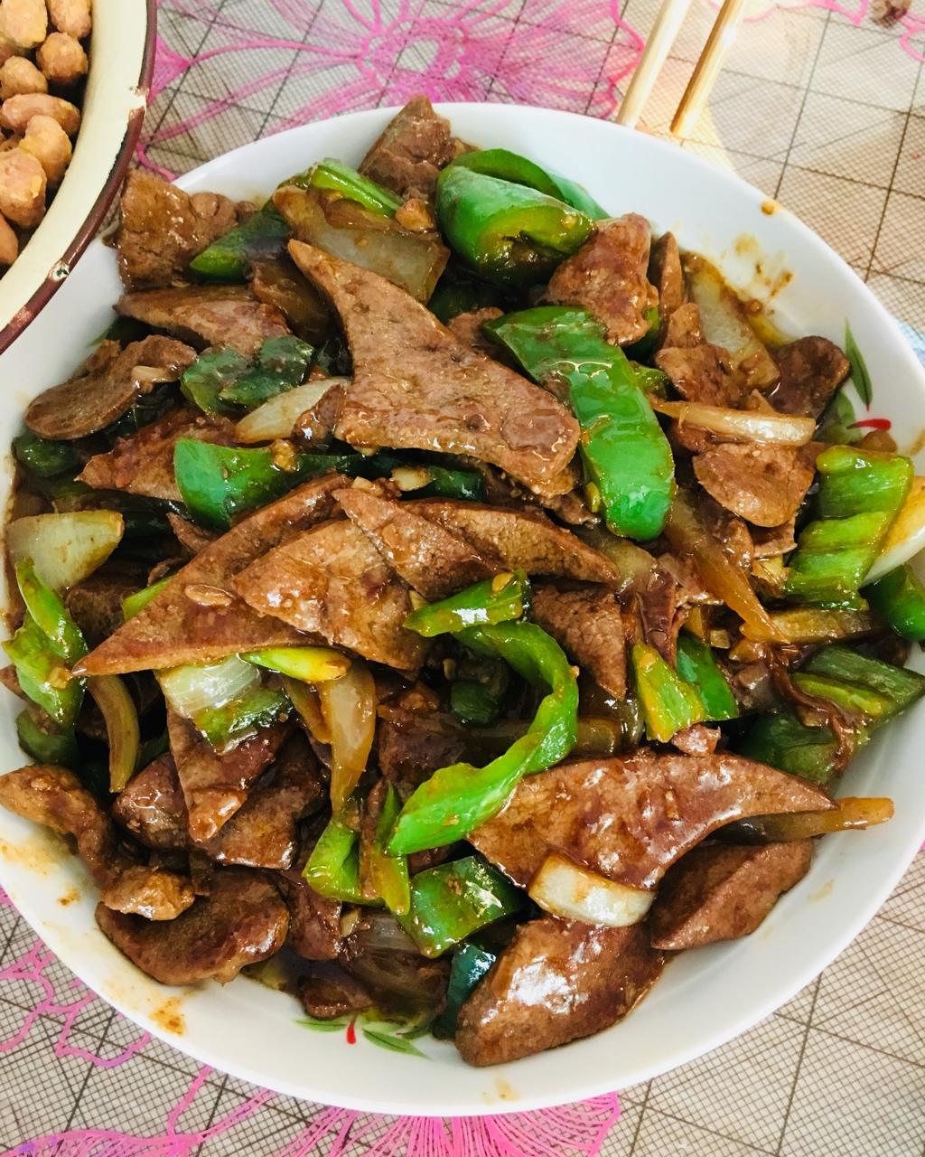 李秋阳做的嫩炒猪肝