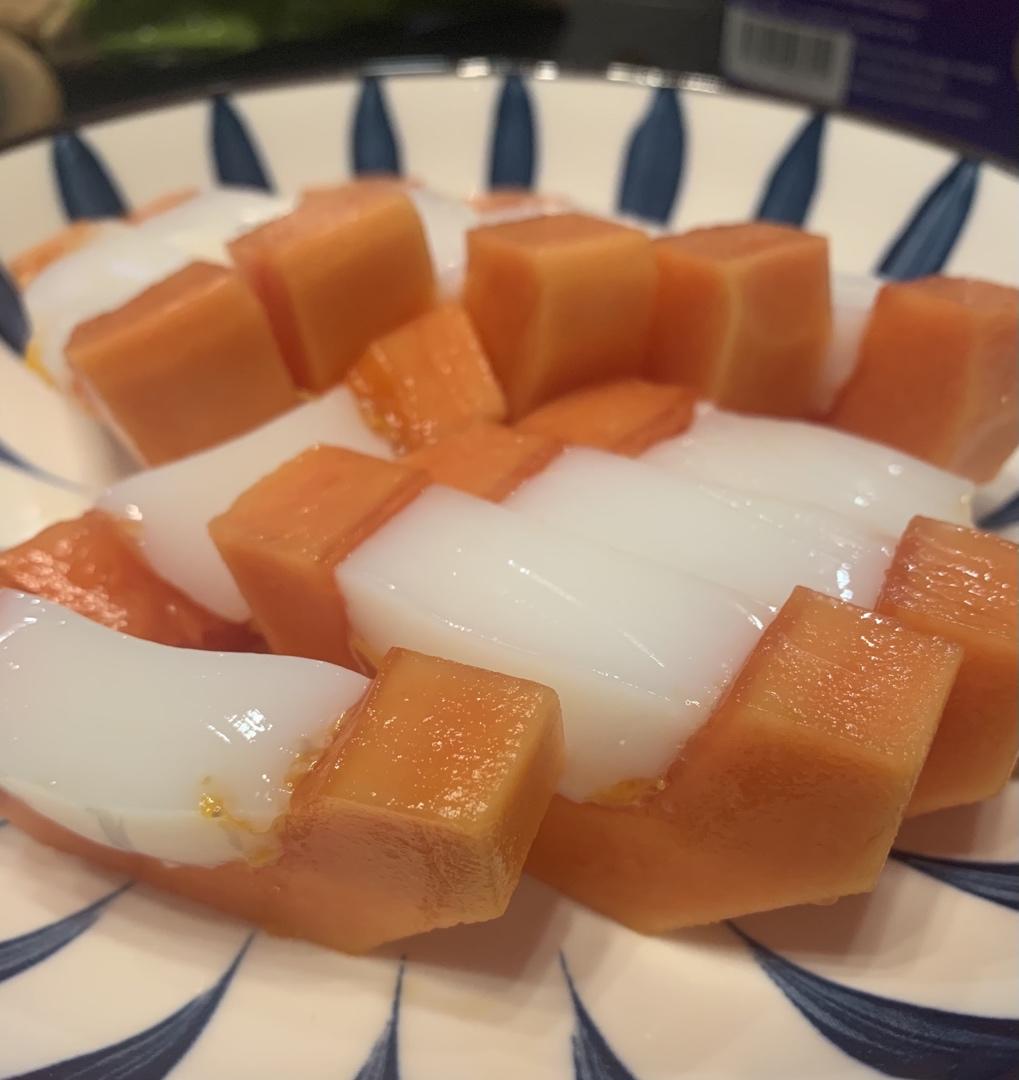 🔥不用烤箱🉐小甜品🔥木瓜椰奶冻