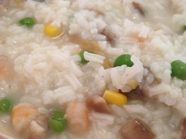 鲜虾蔬菜粥