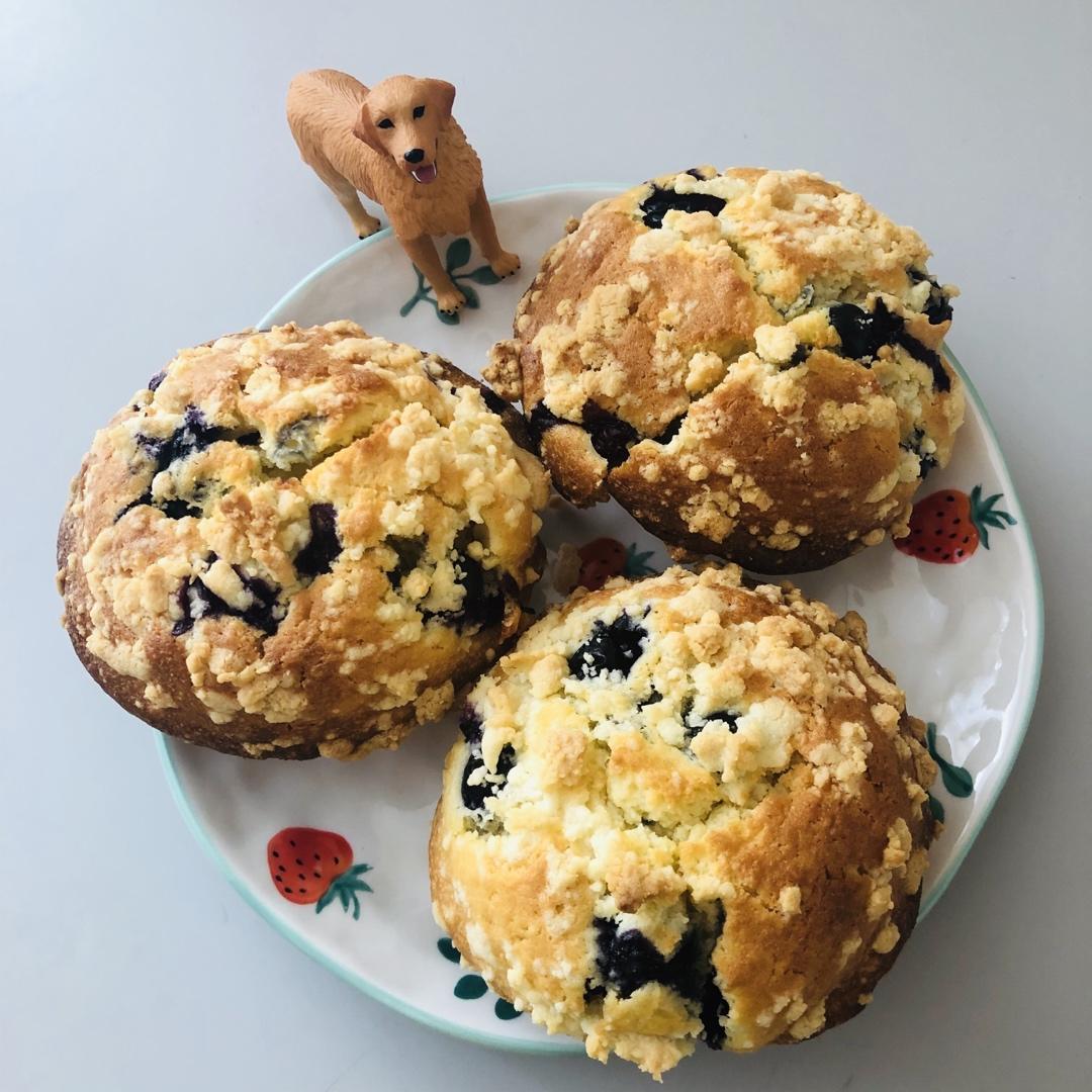 蘑菇头蓝莓麦芬