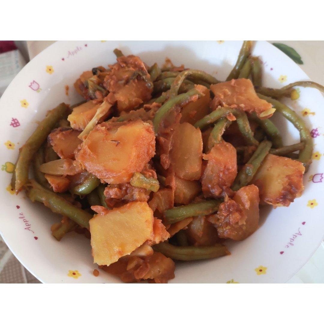 土豆炖豆角