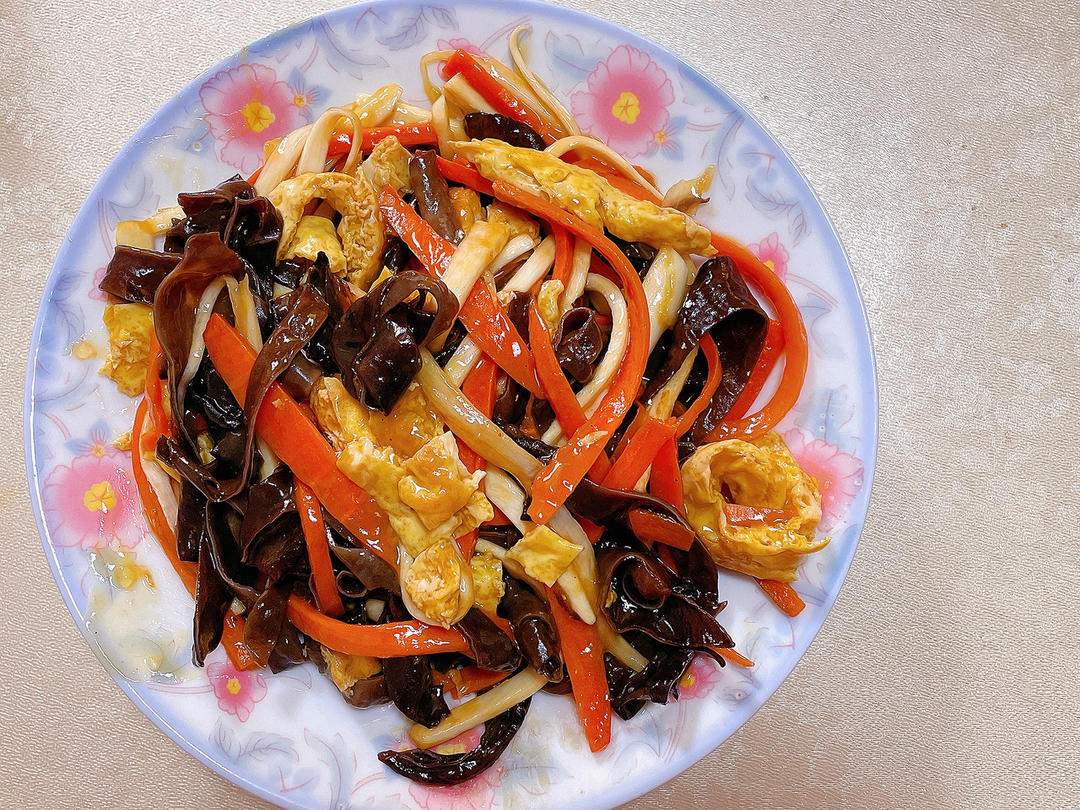 茭白炒三丝