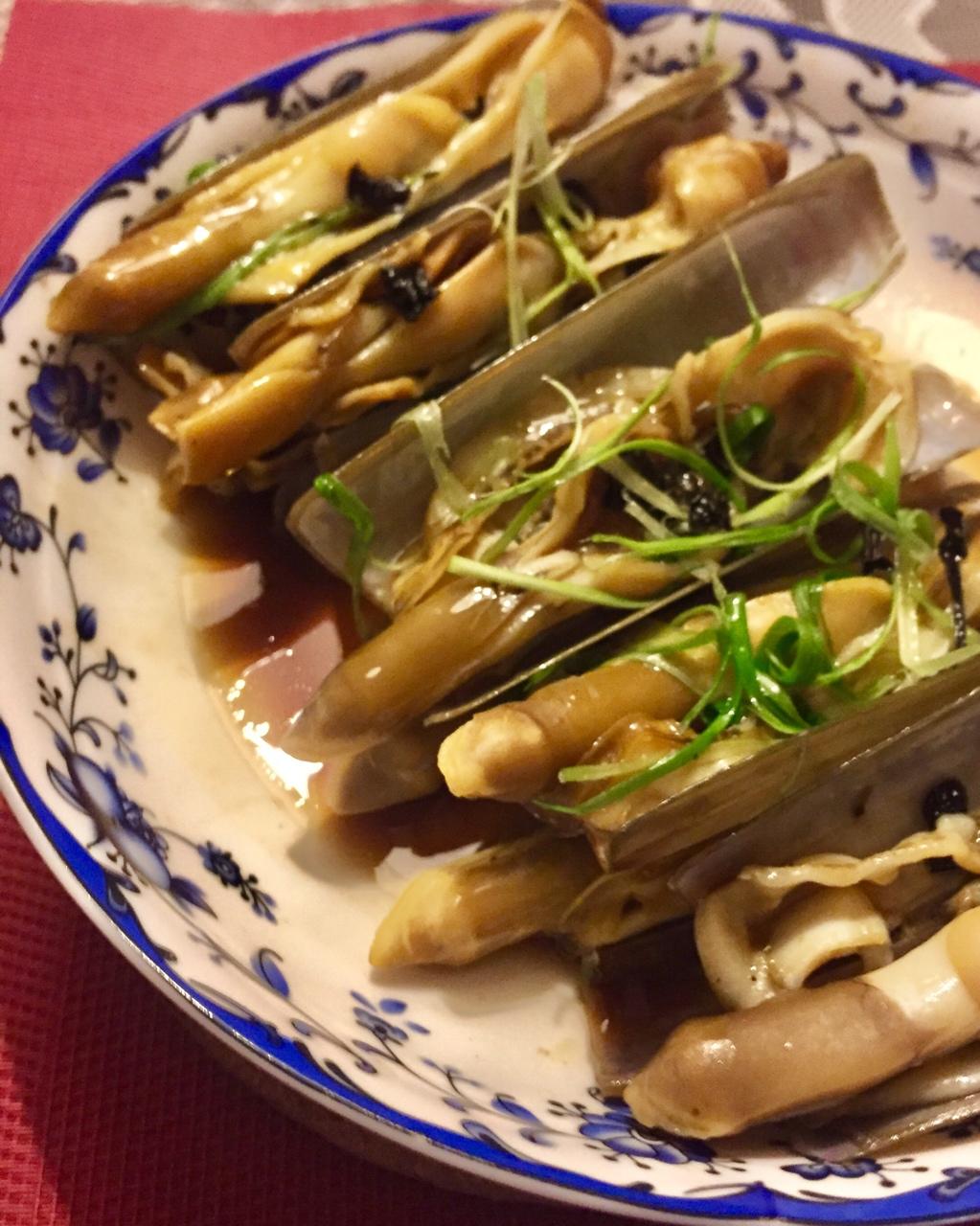 葱油竹蛏
