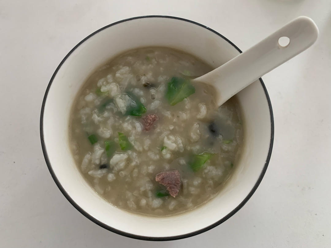 皮蛋牛肉粥