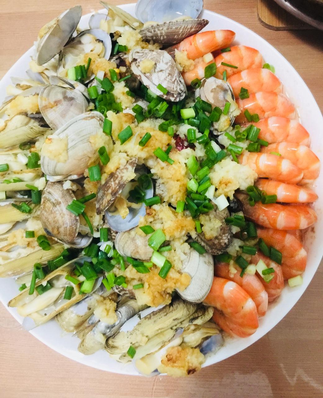 【蒸一盘小海鲜图片】细水温泉_下厨房