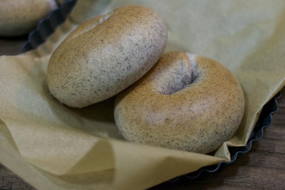 黑米贝果的做法