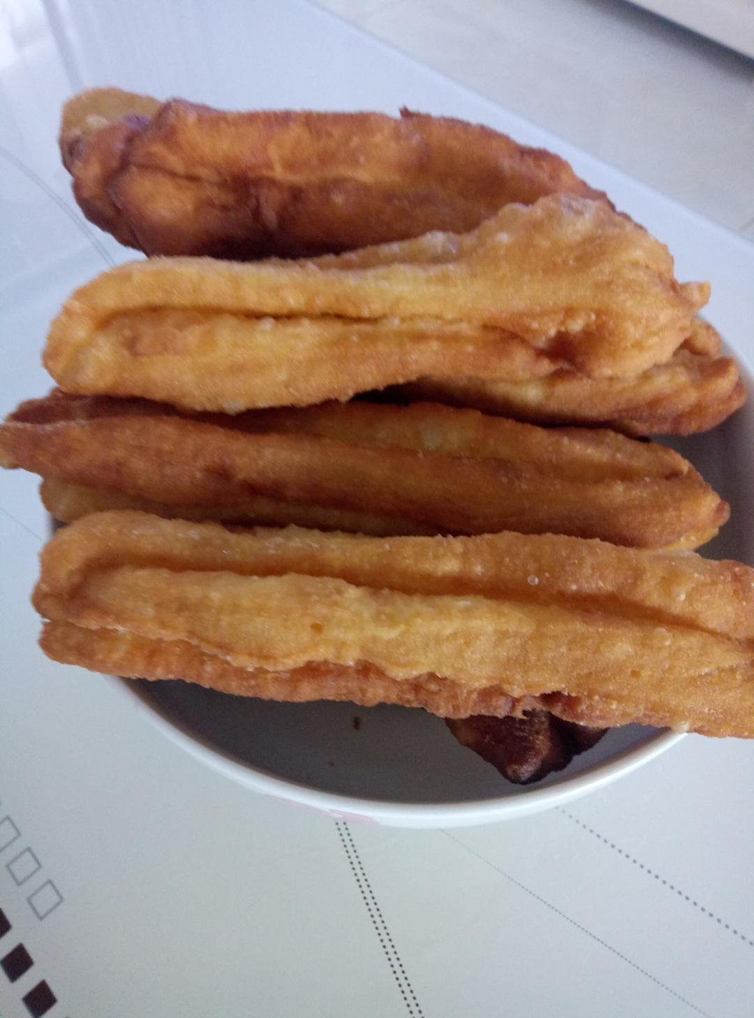 自制无泡打粉油条