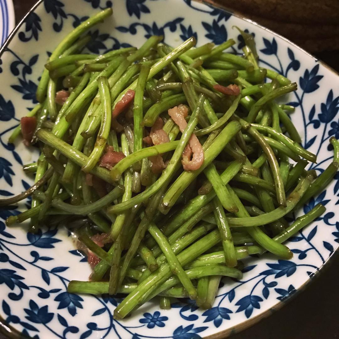芦蒿炒干子
