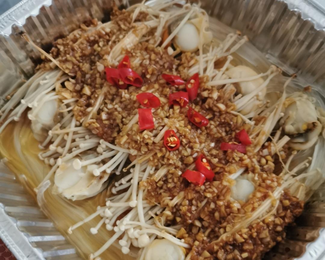 锡纸蒜蓉粉条扇贝金针菇 （利仁空气炸锅版） 简单易上手