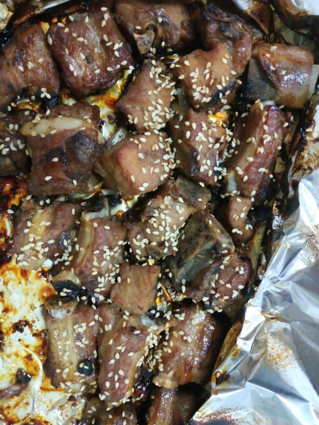 锡纸烤排骨