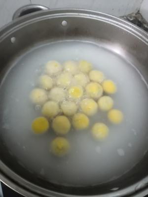 南瓜汤圆（豆沙馅）伴红豆牛奶的做法 步骤7