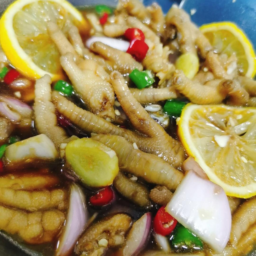 【柠檬酸辣鸡爪】自制超级无敌美味的网红鸡爪