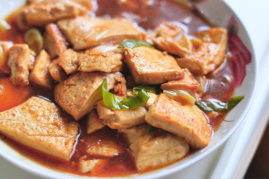 大葱烧豆腐