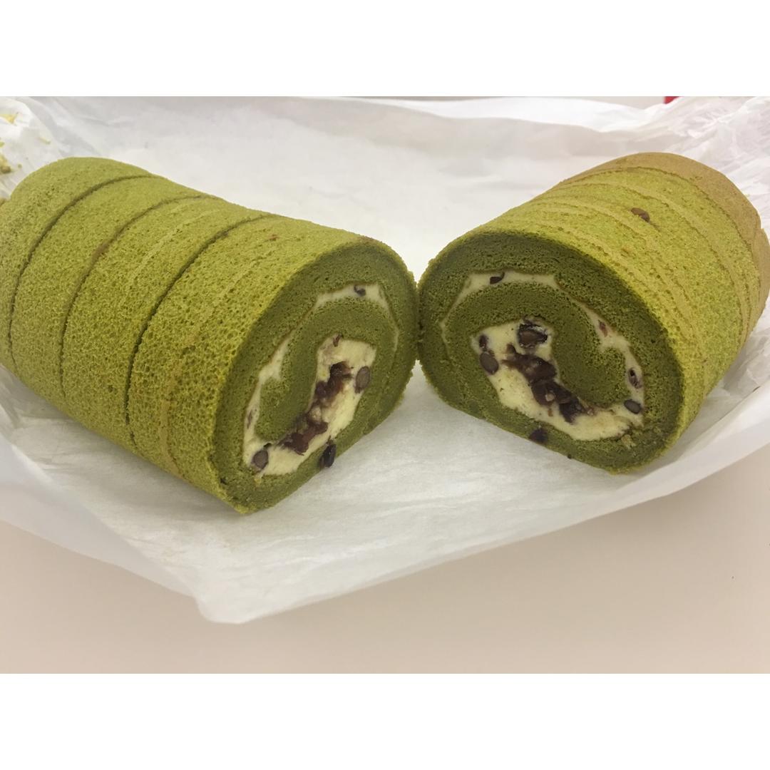 变美的鱼做的tinrry下午茶教你做抹茶红豆卷