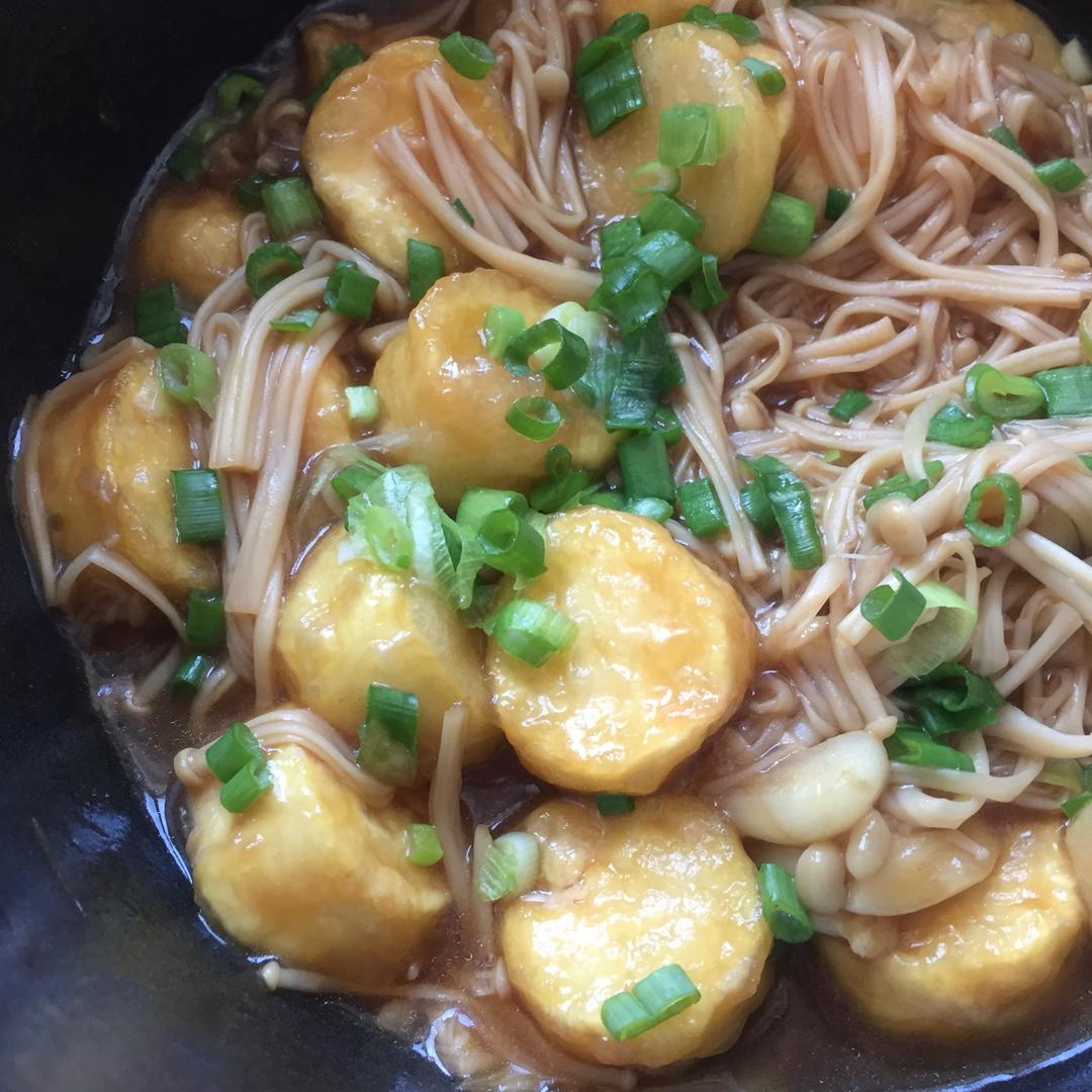 超级下饭菜--金针菇日本豆腐