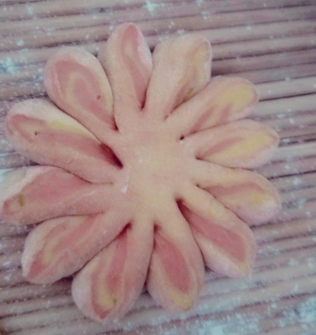 南瓜紫薯花样馒头