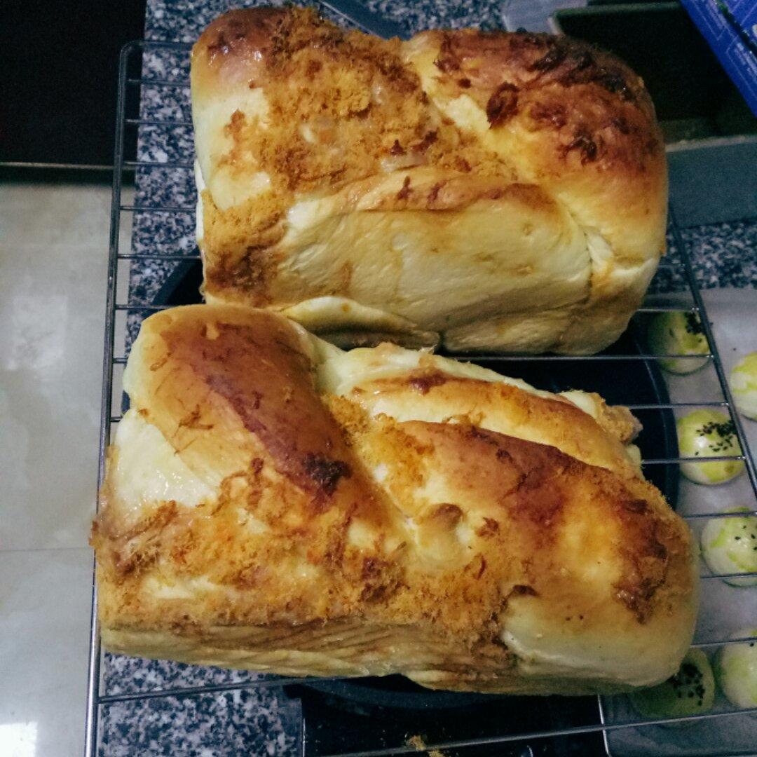 香葱肉松手撕吐司
