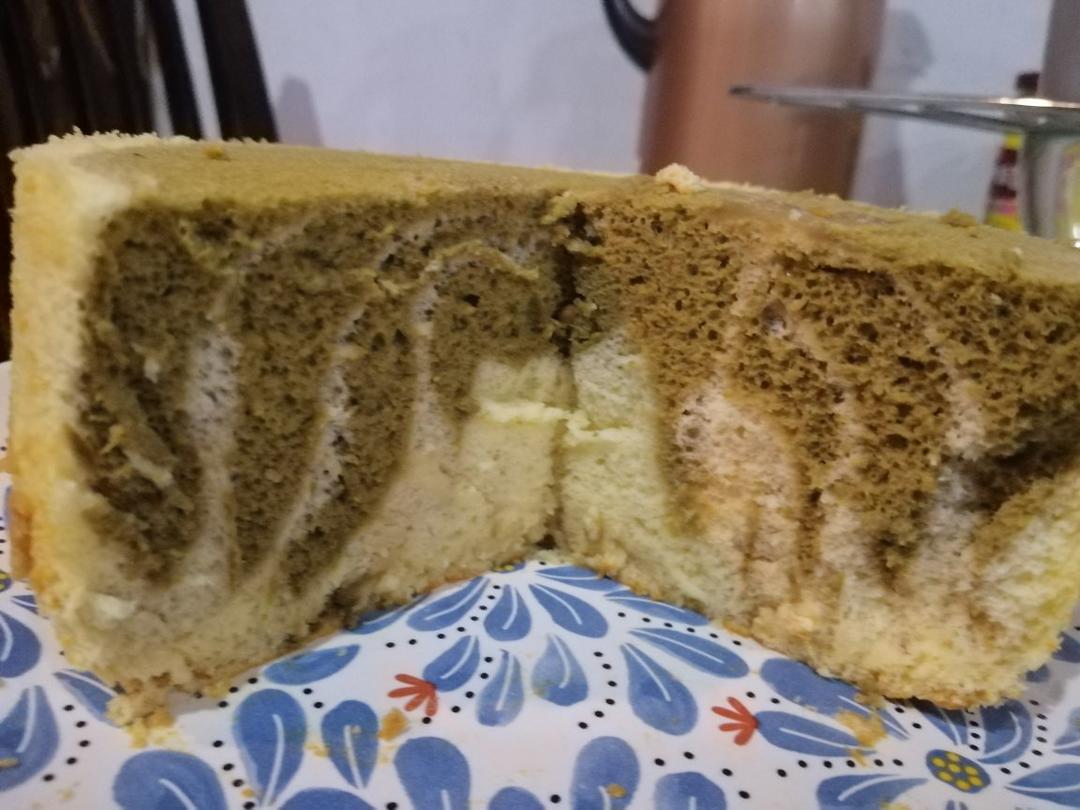 绿斑马戚风蛋糕