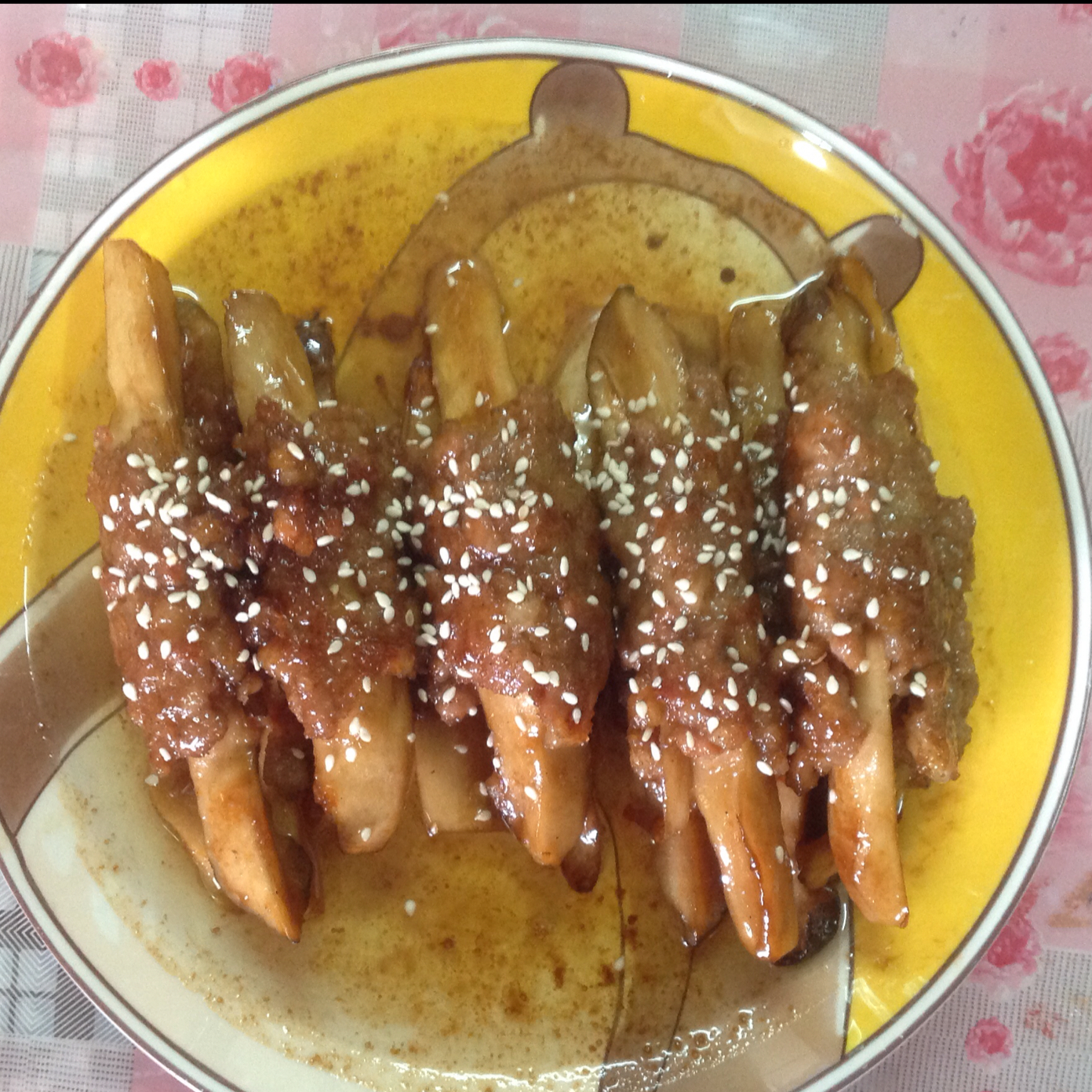 杏鲍菇酿肉卷