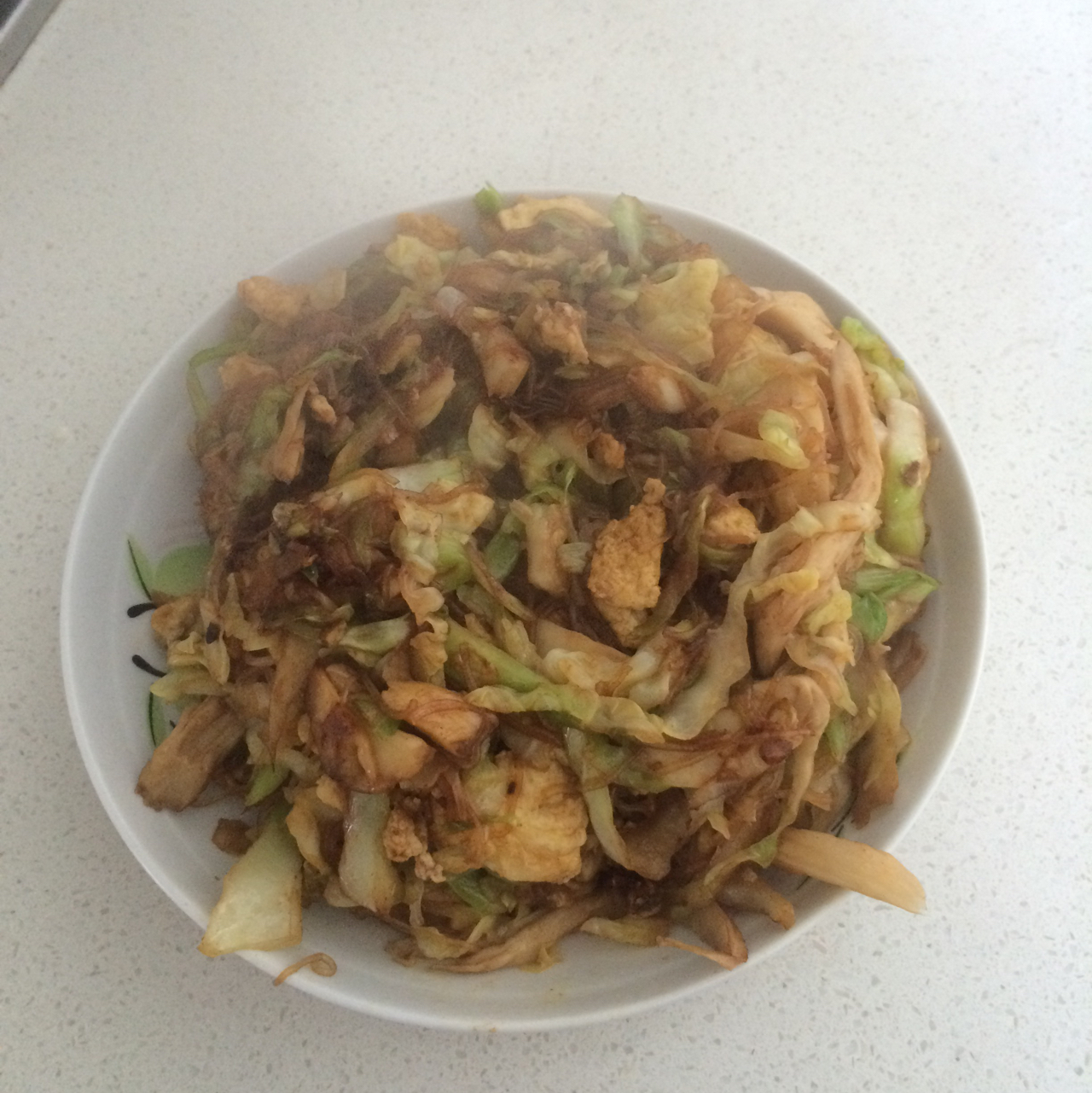 鸡蛋粉丝圆白菜