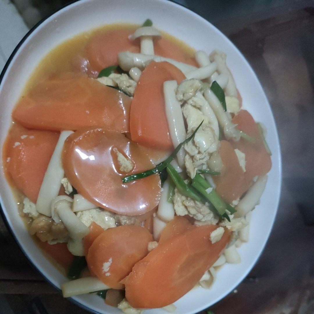 鸡蛋炒海鲜菇