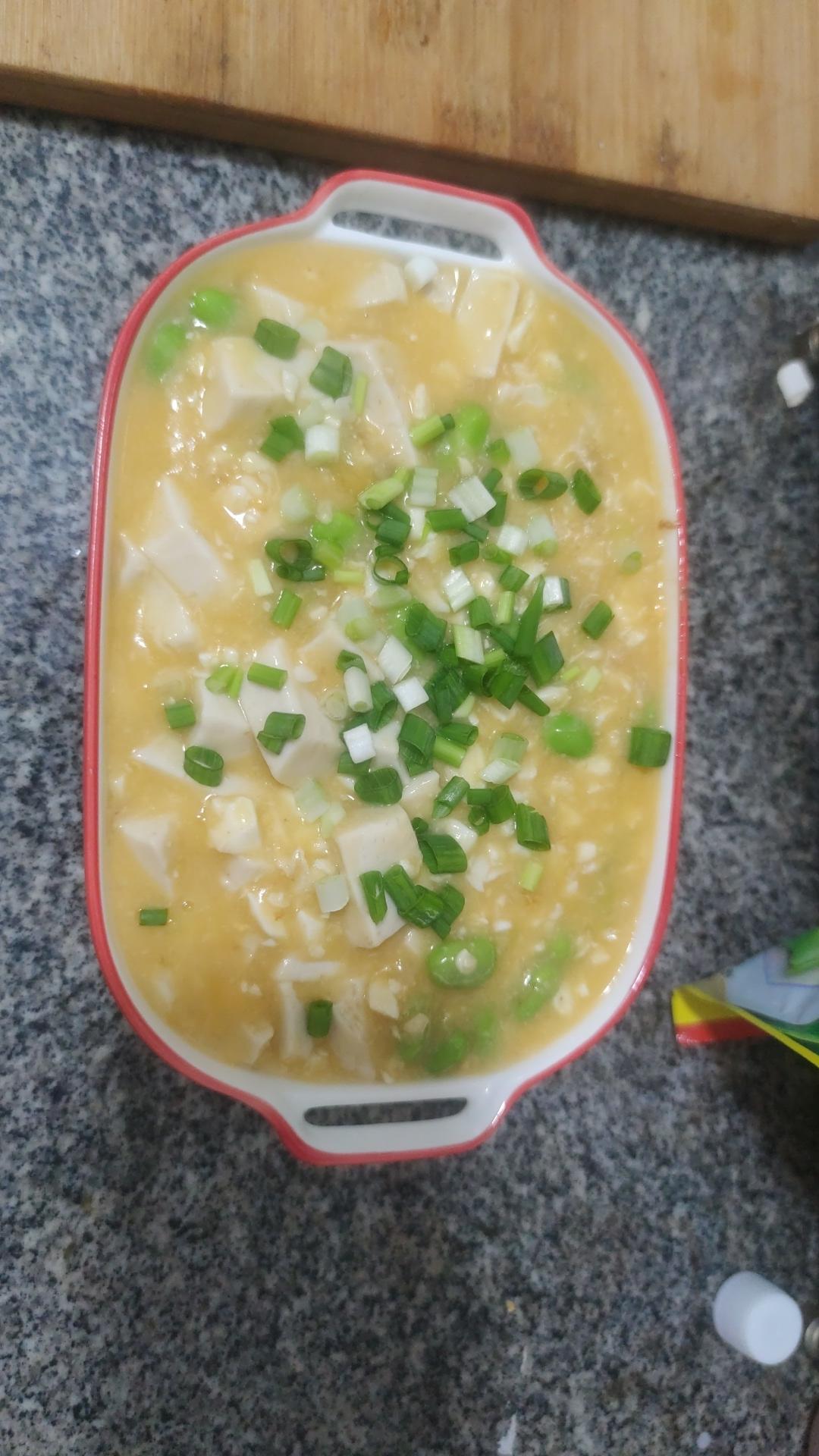 家常咸蛋黄豆腐