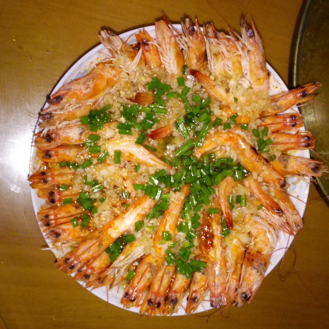 蒜蓉蒸虾