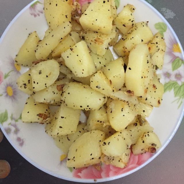 煎锅烤土豆